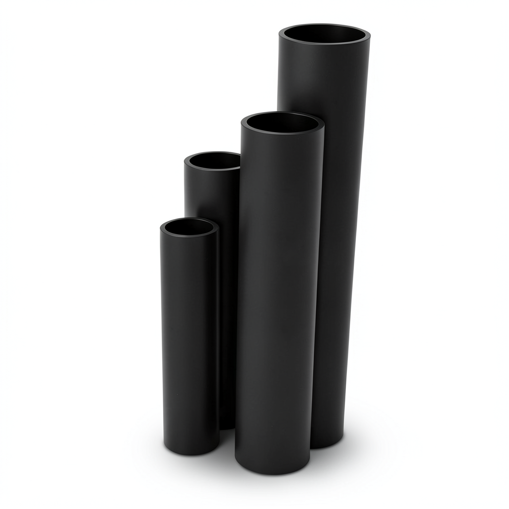 أنابيب HDPE SDR 22 قطر خارجي 800 مم سمك 36.4 مم لون أسود
