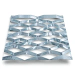 Galvanized Steel Expanded Metal Mesh Thickness 2.3 mm Width 1.22 m Length 7 m