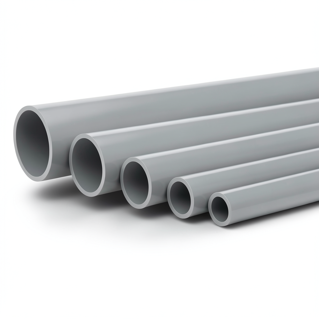 UPVC Pipes Nominal Pressure 10 Bar Outside Diameter 560 mm Thickness 26.7 mm Gray