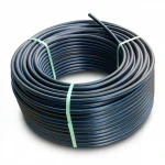 لفة أنابيب بلاستيك HDPE ضغط  12.5 بار [PE 100] قطر خارجي 40 مم  SDR 11  لون اسود مع خط ازرق | مصنع المنى