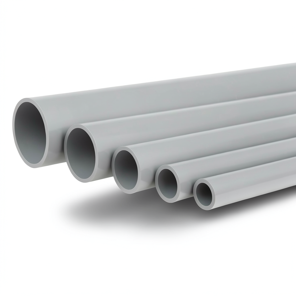 UPVC Pipes Nominal Pressure 16 Bar Outside Diameter 32 mm Thickness 2.4 mm Gray