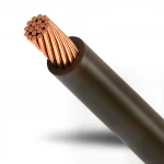 سلك مجدول مفرد 10 ملي موصل نحاس 450/750 فولت، عزل PVC لون بني | نحاسكم العالمية