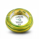 6mm Stranded Copper Earthing Electric Wire 450/750V, Yellow/Green | Jeddah Cables