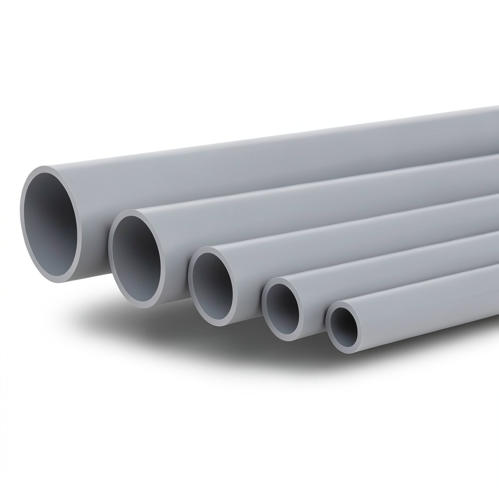 UPVC Pipes Nominal Pressure 10 Bar Outside Diameter 500 mm Thickness 23.9 mm Gray