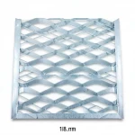 Galvanized Steel Expanded Metal Mesh  [Mazyoon] Thickness 3.8 mm Width 2.44  meter Length 2 meter | Bait Al Tatawor Company