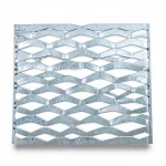 Galvanized Steel Expanded Metal Mesh  [Mazyoon] Thickness 3.8 mm Width 2.44  meter Length 3 M | Bait Al Tatawor Company