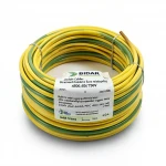 35mm Stranded Copper Earthing Wire 450/750V, Yellow/Green | Jeddah Cables