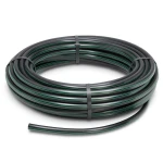 HDPE Plastic Coil Pipe Nominal Pressure 9.8 Bar PE63 OD 90 mm SDR 9 Black with Green Stripes