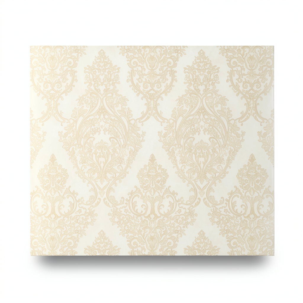 Italian Wallpaper Classic Design 10 m x 1.06 m Cream Color, Model 81907