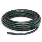 HDPE Plastic Coil Pipe Nominal Pressure 9.8 Bar PE63 OD 160 mm SDR 9 Black with Green Stripes