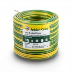 70mm2 Stranded Copper Earthing Electric Wire 450/750 Voltage Rating, Yellow/Green | Jeddah Cables