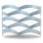 Galvanized Steel Expanded Metal Mesh  [Mazyoon] Thickness 3.8 mm Width 2.44  meter Length 7 M | Bait Al Tatawor Factory