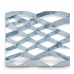 Galvanized Steel Expanded Metal Mesh  [Mazyoon] Thickness 4.8 mm Width 2.44  M Length 3 meter | Bait Al Tatawor Factory