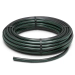 HDPE Plastic Coil Pipe Nominal Pressure 15.7 Bar PE 63 OD 50 mm SDR 6 Black with Green Stripes