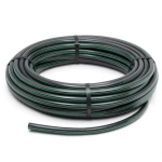 HDPE Plastic Coil Pipe Nominal Pressure 15.7 Bar PE 63 OD 90 mm SDR 6 Black with Green Stripes