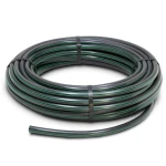 HDPE Plastic Coil Pipe PN 15.7 Bar PE 63, 110 mm SDR 6 Black with Green Stripes
