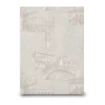 ورق جداري ايطالي تصميم مودرن، لون بيج، مقاس 10 م×1.06 م، موديل 81705