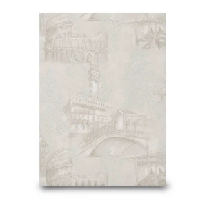 Italian Wallpaper Modern Design Beige Color, Size 10mx1.06m, Model 81705