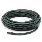 HDPE Plastic Coil Pipe Nominal Pressure 15.7 Bar PE 63 OD 50 mm SDR 6 Black with Green Stripes