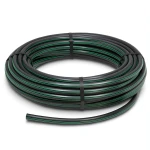 HDPE Plastic Coil Pipe Nominal Pressure 15.7 Bar PE 63 OD 90 mm SDR 6 Black with Green Stripes
