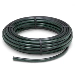 HDPE Plastic Coil Pipe PN 15.7 Bar PE 63, 110 mm SDR 6 Black with Green Stripes