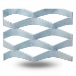 Galvanized Steel Expanded Metal Mesh  [Mazyoon] Thickness 5.8 mm Width 2.44  M Length 5 M | Bait Al Tatawor Factory