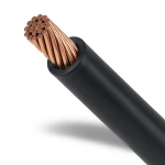لفة سلك نحاس مجدول 95 ملم 450/750 فولت عزل PVC لون اسود