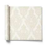 Italian Wallpaper Classic Design 10 m x 1.06 m Cream Color, Model 81907