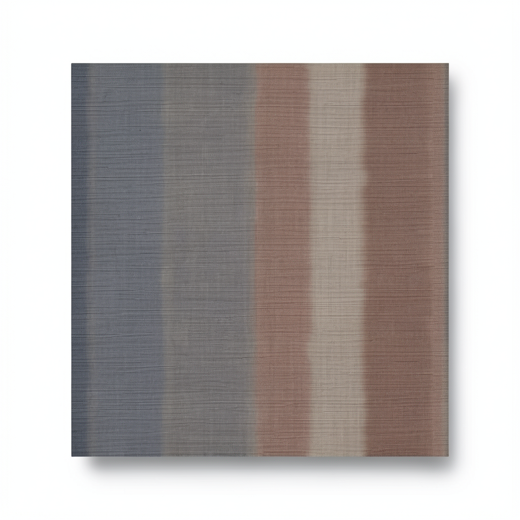 Italian Striped Wallpaper 10m x 0.73m Brown with Gray, Model 45119
