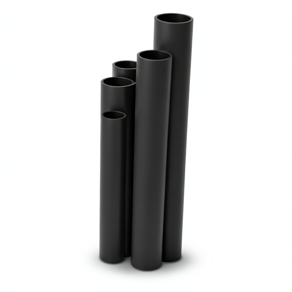 مواسير HDPE SDR 13.6 قطر خارجي 400 مم سمك 29.4 مم أسود