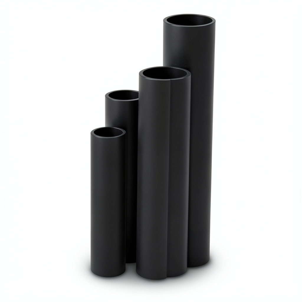 مواسير HDPE SDR 11 قطر خارجي 250 مم سمك 22.7 مم لون أسود