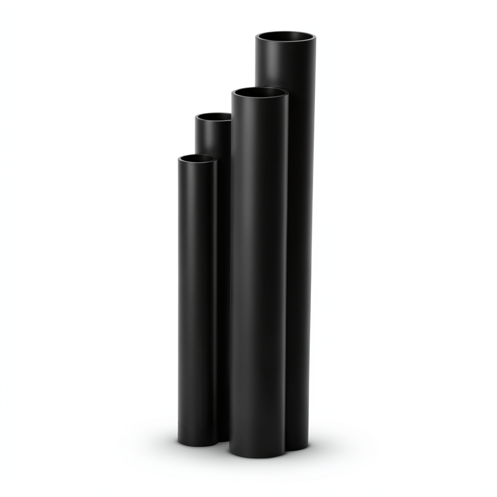 مواسير HDPE SDR 11 قطر خارجي 355 مم سمك 32.2 مم لون أسود