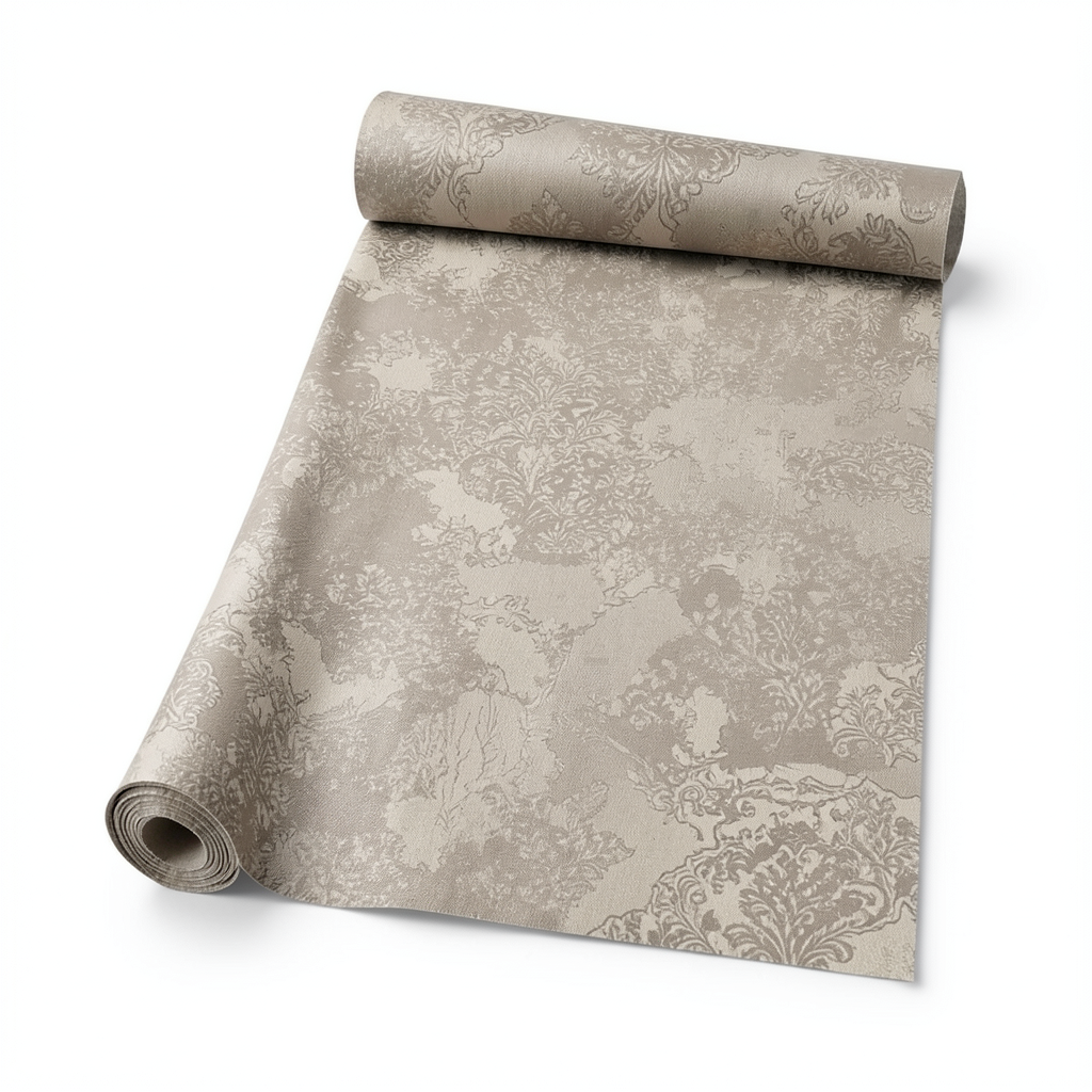 Italian Wallpaper Patterned Design Size 10mx1.06m Dark Beige