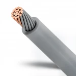 لفة سلك كهرباء مجدول نحاس مقاس 6 مم، 450/750 فولت، معزول PVC رمادي | نحاسكم العالمية