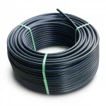 لفة أنابيب HDPE ضغط  15.6 بار [PE 100] قطر خارجي 160 مم  SDR 9  لون اسود مع خط ازرق | مصنع المنى
