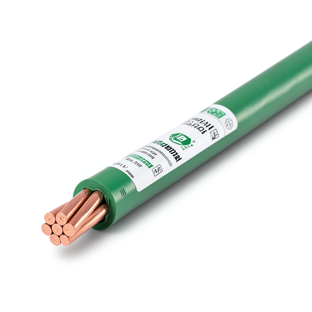 Copper Stranded Wire 50 sq mm 450/750V PVC Insulation Green | Riyadh Cables Group