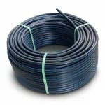 HDPE Plastic Coil Pipe  Nominal Pressure 15.6 Bar [PE 100] OD 160 mm  SDR 9  Color Black with Blue Stripes | Almona Factory