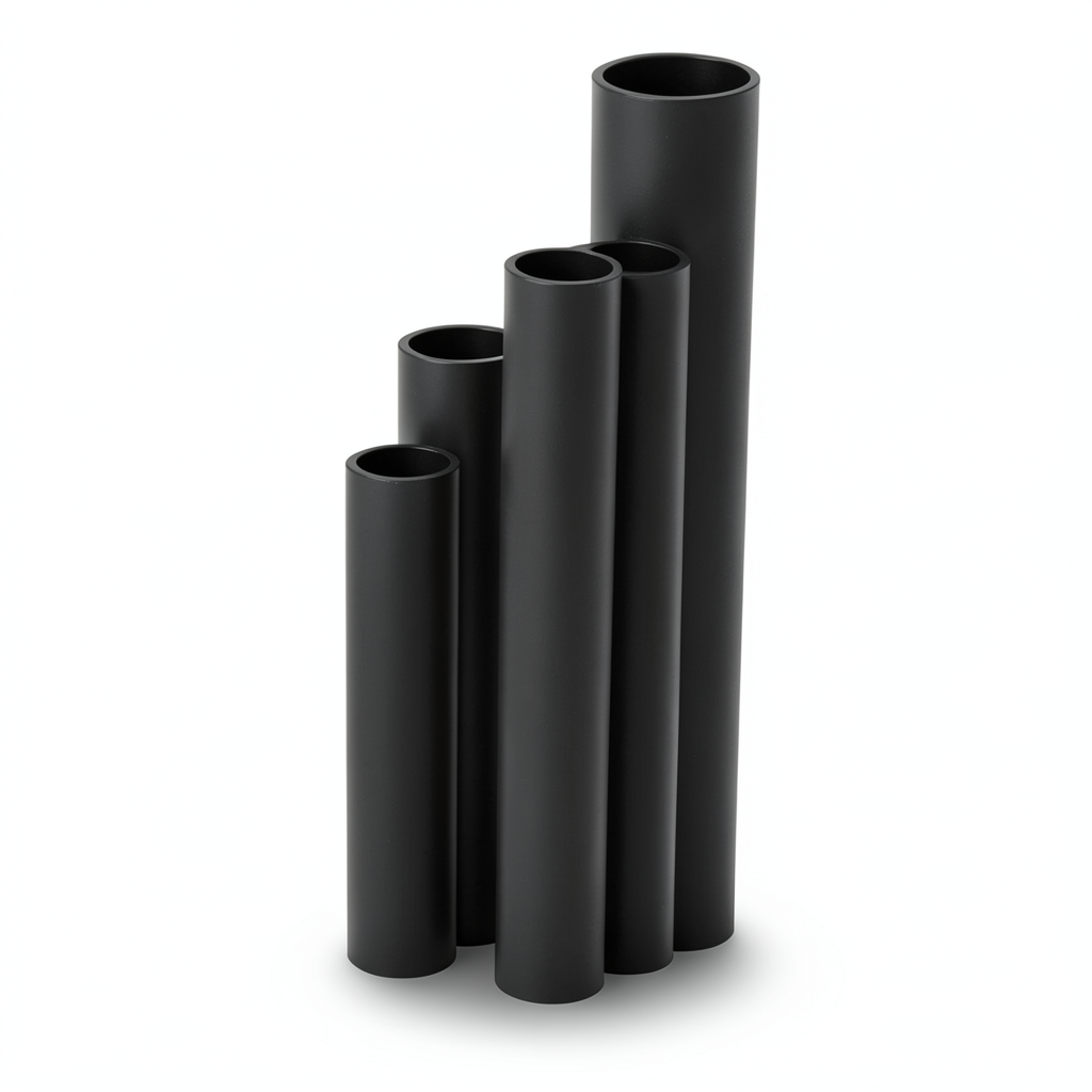 مواسير HDPE SDR 11 قطر خارجي 200 مم سمك 18.2 مم لون أسود