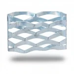 Galvanized Steel Expanded Metal Mesh  [Mazyoon] Thickness 5.8 mm Width 2.44  M Length 1 M | Bait Al Tatawor Company