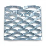 Galvanized Steel Expanded Metal Mesh  [Mazyoon] Thickness 5.8 mm Width 2.44  meter Length 2 meter | Bait Al Tatawor Company