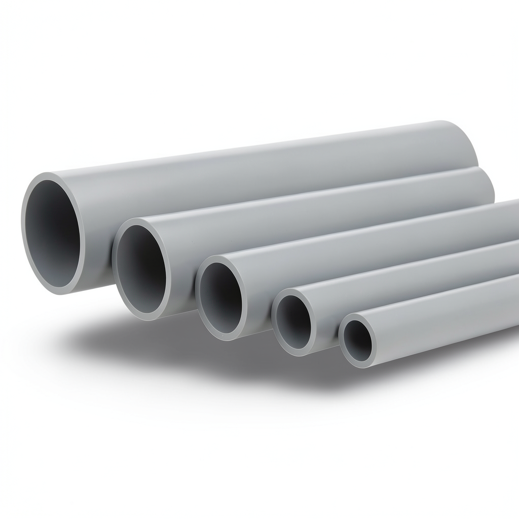 UPVC Pipes Nominal Pressure 16 Bar Outside Diameter 140 mm Thickness 10.4 mm Gray