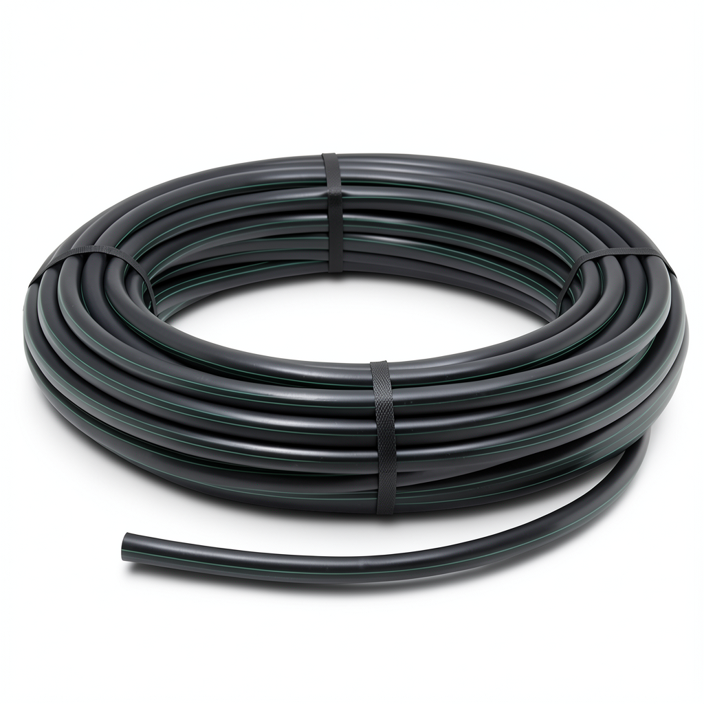 لفة أنابيب HDPE ضغط 15.7 بار [PE 63] قطر خارجي 40 مم SDR 6 لون أسود