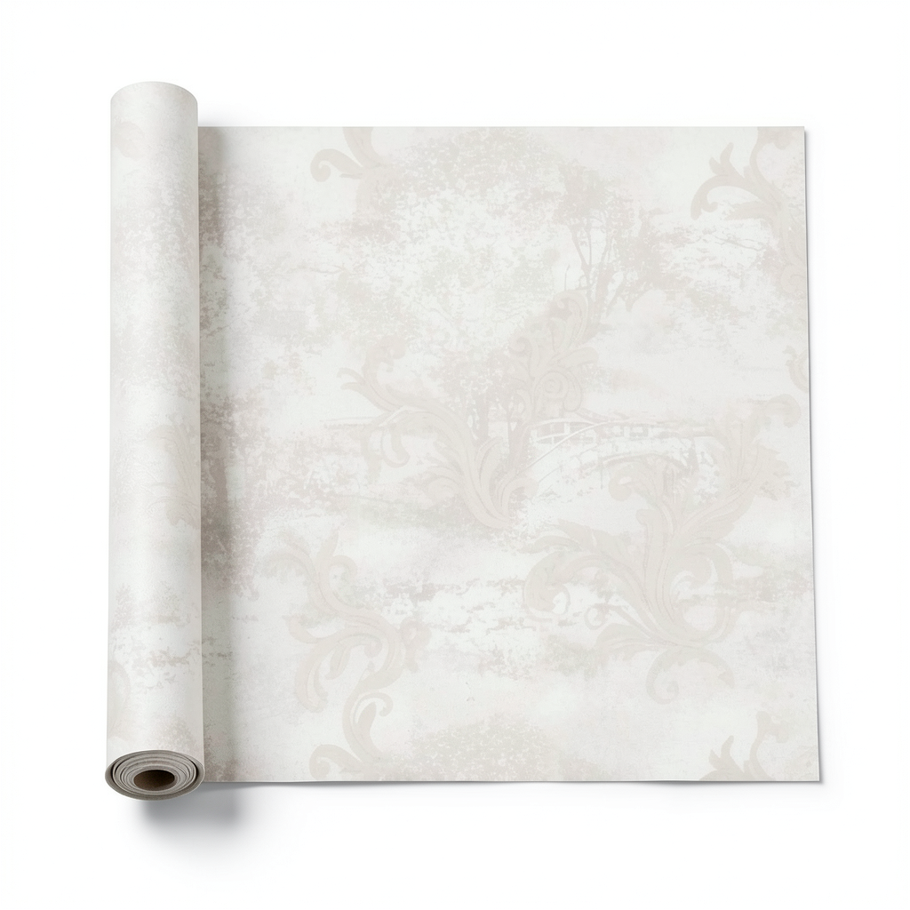 Italian Wall Covering 10m x 1.06m Pale Beige, Model 81578