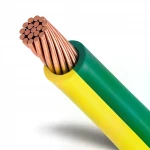سلك تأريض نحاس مجدول مقاس 10 ملي 450/750 فولت، عزل PVC اخضر/اصفر | نحاسكم العالمية