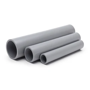 مواسير UPVC جدول 40 مقاس ¾ إنش سمك 2.87 مم لون رمادي