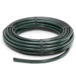 لفة أنابيب HDPE ضغط 15.7 بار PE 63 قطر خارجي 20 مم SDR 6 أسود مع خطوط خضراء