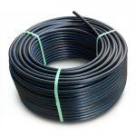 لفة أنابيب بلاستيك HDPE ضغط  15.6 بار [PE 100] قطر خارجي 32 مم  SDR 9  لون اسود مع خط ازرق | مصنع المنى