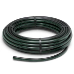 HDPE Plastic Coil Pipe PN 15.7 Bar PE 63, 110 mm SDR 6 Black with Green Stripes