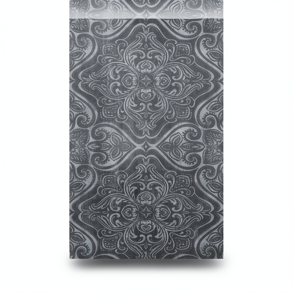 Italian Wallpaper Dark Gray 10m x 0.53m, Model 57008