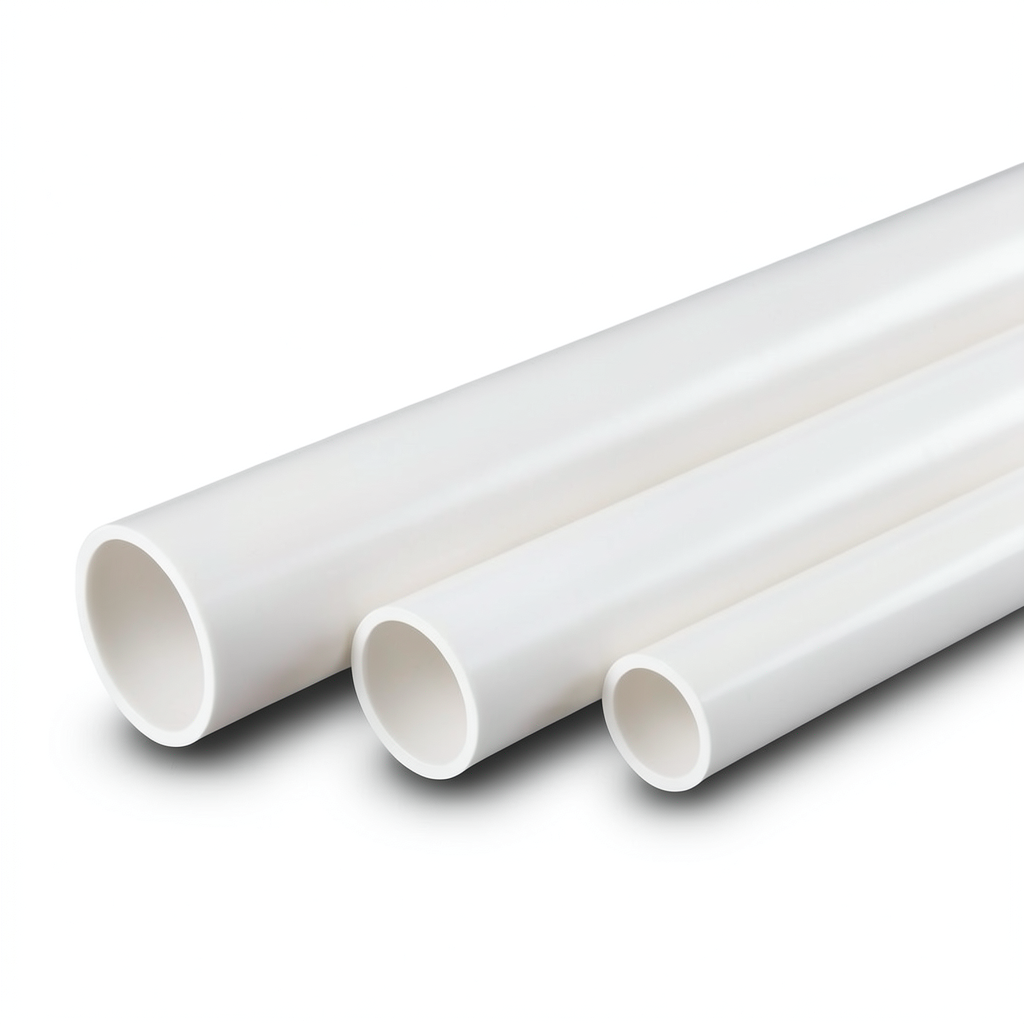 أنابيب UPVC مقاس 4 أنش سمك 8.45 مم SDR 13.5 قطر خارجي 114.3 مم أبيض